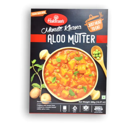 HALDIRAM'S MINUTE KHANA Aloo Mutter 10.59 OZ